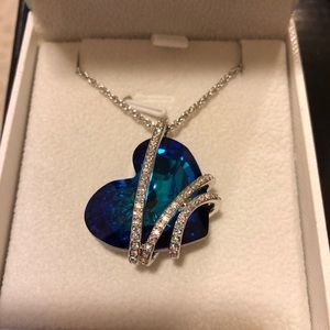 Blue Heart Necklace